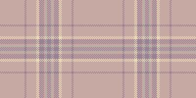 Romance fabric pattern, summer seamless texture textile. Figure tartan plaid check background in pastel and light colors. vector