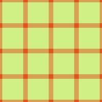 Victorian check tartan seamless, single texture background fabric. Card pattern textile plaid in amber and lime colors. vector