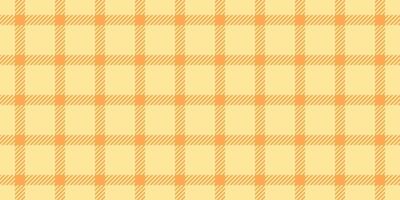 Curtain plaid fabric background, micro tartan textile. Colourful seamless texture pattern check in yellow and orange colors. vector