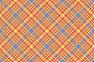 Swatch pattern plaid textile, rosa texture background . Selection fabric tartan check seamless in red and yellow colors. vector
