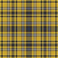Plaid seamless pattern. Check fabric texture. textile print. vector