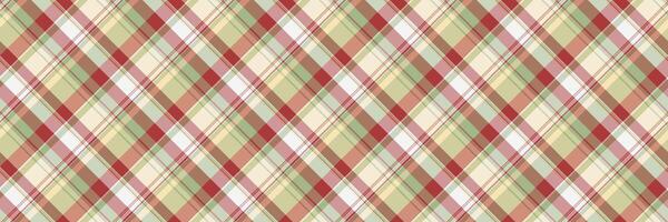 Satin pattern tartan background, pixel check seamless texture. Material textile plaid fabric in light and orange colors. vector
