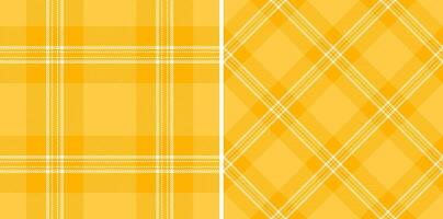 Texture check tartan of fabric textile with a seamless pattern plaid background. Set in novelty colors. Classic wool coats. vector