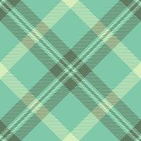 Deco tartan texture, london background pattern textile. Daisy plaid check seamless fabric in mint and pastel colors. vector