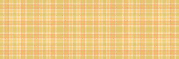 Cute tartan plaid pattern, independence day check fabric . Colorful background textile texture seamless in yellow and wheat colors. vector