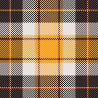 Relief fabric texture background, fashionable pattern textile tartan. Craft check plaid seamless in white and black colors. vector
