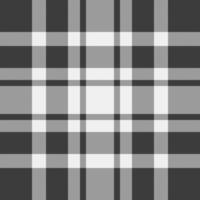 Repetition pattern plaid seamless, bedding background texture. Outfit textile check tartan fabric in grey and white colors. vector