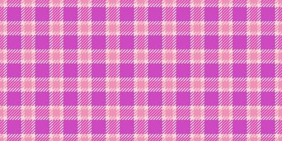 Geometrical seamless fabric plaid, checking tartan check . Britain background pattern textile texture in magenta and light colors. vector