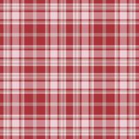 Plaid seamless pattern in red. Check fabric texture. textile print. vector