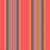 Grunge vertical fabric texture, row lines background seamless. Gala textile pattern stripe in red and teal colors. vector