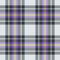 Elementary fabric pattern , sale check textile tartan. Style texture background seamless plaid in sterling silver and dark colors. vector