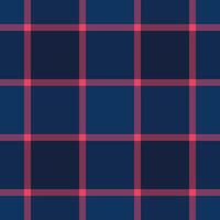 Simple seamless texture pattern, fluffy tartan textile . Long background fabric check plaid in pink and blue colors. vector