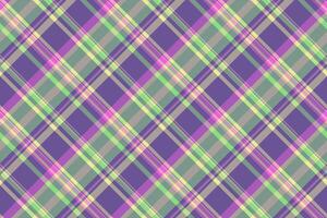 Fuzzy texture textile , drawing pattern background plaid. Hounds tooth check fabric seamless tartan in pastel and violet colors. vector