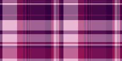 Wrapping fabric texture , customize pattern background check. Curtain textile plaid tartan seamless in pink and magenta colors. vector