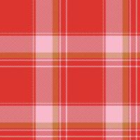 Plaid seamless pattern in red. Check fabric texture. textile print. vector