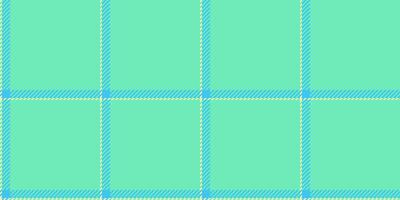 Realistic plaid seamless fabric, thanksgiving pattern check tartan. Beautiful texture background textile in mint and cyan colors. vector