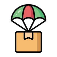 Simple Package colorful icon. The icon can be used for websites, print templates, presentation templates, illustrations, etc vector