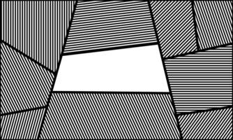 line art wavy and geometric monochrome abstract background black and white vector