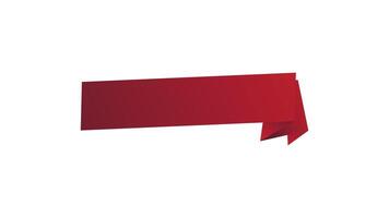 Text box design with red rotating style, text box banner vector
