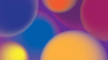 Gradient of overlapping circles vector