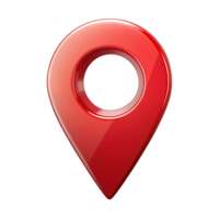 Red Location Pin Icon for Map Navigation and GPS Marker png
