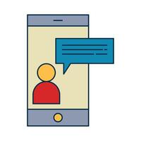 Online Interview for Productivity Icon vector