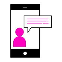 Online Interview for Productivity Icon vector