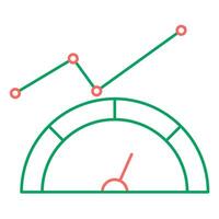 Indicator Sign for Productivity Icon vector