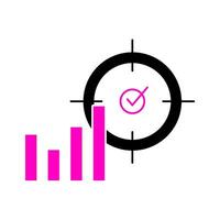 Key Performance Index for Productivity Icon vector