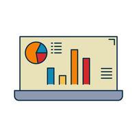 Monitoring System for Productivity Icon vector