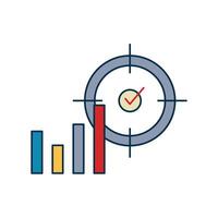 Key Performance Index for Productivity Icon vector