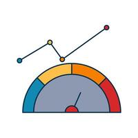 Indicator Sign for Productivity Icon vector
