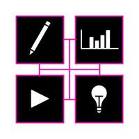 Multitasking Skill for Productivity Icon vector