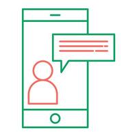 Online Interview for Productivity Icon vector
