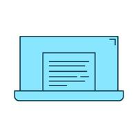Document File for Productivity Icon vector
