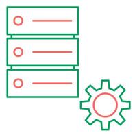 Database Management for Productivity Icon vector