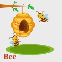 Learning alphabet B for Bee vector