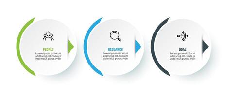 Business concept infographic template with option. vector