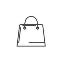 goodie bag line icon element design template vector