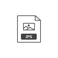 jpg file format icon element design template vector