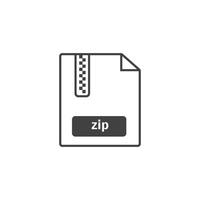 zip or winrar file format icon element design vector