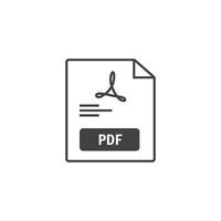 pdf file format icon element design vector