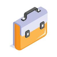 Business portfolio design, an amazing icon of business bag in editable style vector