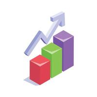 Grab this editable of growth chart, business analysis icon design vector