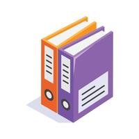A vectors of files in modern style, trendy flat icon of binders