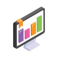 Check this amazing icon of data analytics in trendy style, premium of data analysis vector