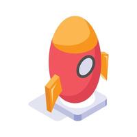 A dynamic symbol representing new business ventures, innovation, growth, launch and entrepreneurial spirit. vector