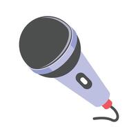 Microphone design isolated on white background, ready to use icon vector