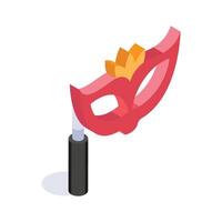 An editable icon of Party mask in trendy style, A beautiful party prop masquerade vector