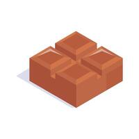 Yummy chocolate, well designed icon of chocolate bar in modern style vector